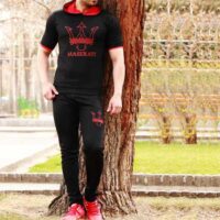 ست تیشرت کلاه دار و شلوار MASERATI مدل Mikito