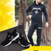 پکیج ست سویشرت و شلوار مدل Metallic و کفش PUMA مدل Nolan
