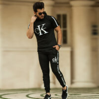 ست تیشرت کلاه دار و شلوار CK مدل Bronco