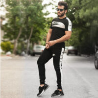ست تیشرت و شلوارNike مدل  Terez(مشکی سفید )