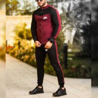 ست سویشرت وشلوار مردانه Nike مدل Veria(زرشکی)