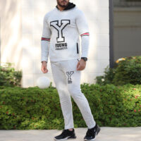 ست سویشرت و شلوار مدل  YOUNG(سفید)