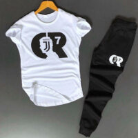 ست تیشرت و شلوارمردانه Cr7 مدل Juventus (سفید)