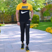 ست تیشرت وشلوار Nike مدل Halako (زرد)