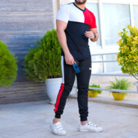 ست تیشرت و شلوار مردانه fila مدل ako