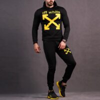 ست سویشرت وشلوار Off White black