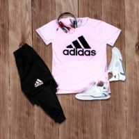 ست تیشرت شلوار Adidas مدل Atro (صورتی)