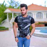 تیشرت مردانه 3بعدی مدل Shoes