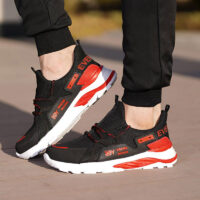 کفش مردانه مدل Y33(مشکی قرمز)