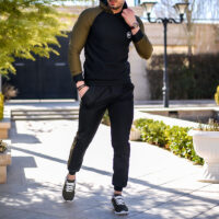 ست سویشرت و شلوار Solso (مشکی سبز)