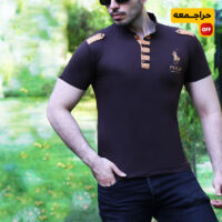تیشرت یقه ایستاده polo (مشکی)