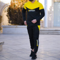 سویشرت وشلوار Ferrari مدل Atyal (مشکی زرد)
