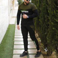 سویشرت و شلوار Ferrari مدل Atyal (مشکی سبز)
