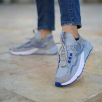 کفش مردانه مدل Palermo (طوسی آبی )