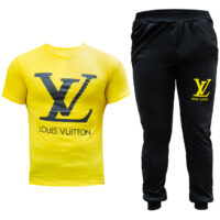 ست تیشرت و شلوار Louis Vuitton مدل hayma (زرد)