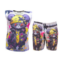 تاپ شلوارک ورزشی مدل Mouse کد 6272