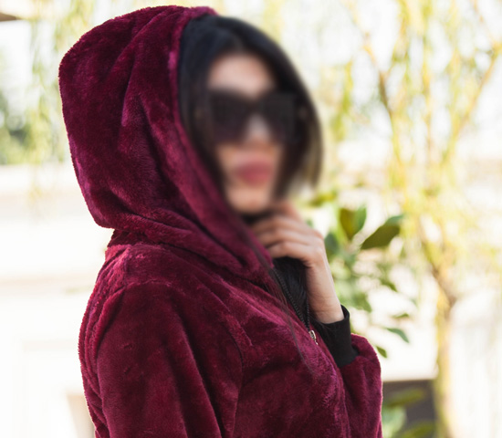 سویشرت زنانه مدل Sevin (زرشکی) - Image 3