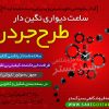 ساعت دیواری  نگین دار طرح جردن