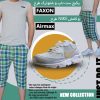 پکیج ست تاپ و شلوارک طرح faxon و کفش NIKE مدل Airmax white
