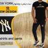 ست تیشرت و شلوار مدل new york(ست مشکی )