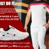 پکیج ست تیشرت و شلوار مردانه مدل Uniq و کفش مردانه Nike مدل Maksim