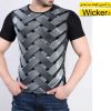 تیشرت آستین کوتاه سه بعدی طرح wicker