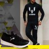 پکیج ست سویشرت و شلوار مدل Messi و کفش PUMA مدل Nolan