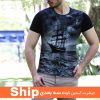 تیشرت آستین کوتاه سه بعدی مدل ship