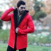 هودی خزدار مردانه  مدل  Rafael (قرمز)
