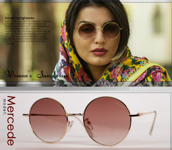 عینک آفتابی زنانه مدل Mercede (قهوه ای) - Image 2