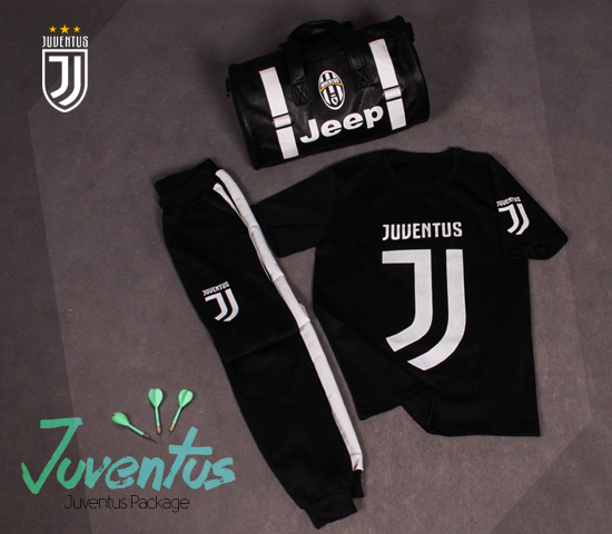 پکیج ست تیشرت و شلوار و ساک ورزشی Juventus - Image 2