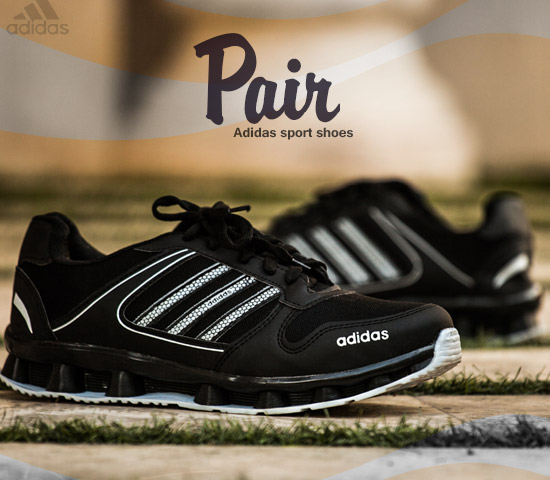 کفش مردانه Adidas مدل Pair (مشکی سفید) - Image 2
