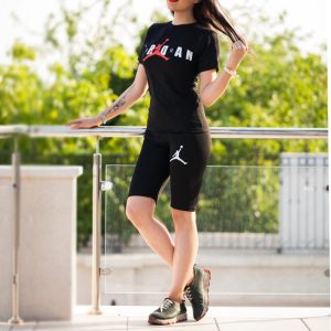 ست تیشرت و شلوارک زنانه Jordan مدل Elizabeth