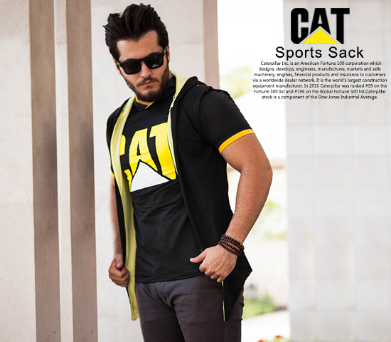 ست هودی و تیشرت مردانه Cat مدل Kita - Image 2