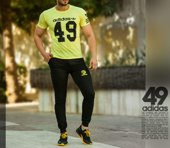 ست تیشرت وشلوار مردانهAdidas مدل 49 - Image 2