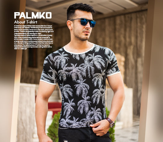 تیشرت مردانه هاوایی مدل Palmko - Image 2