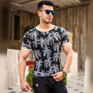 تیشرت مردانه هاوایی مدل Palmko