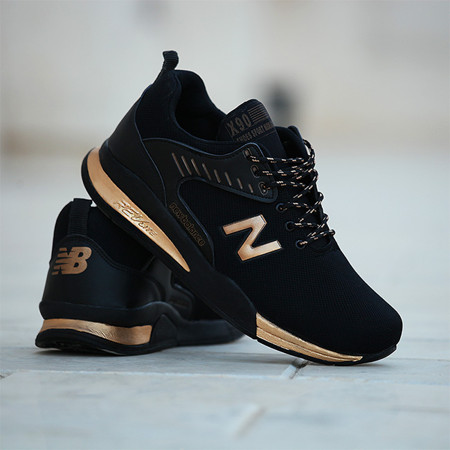 کفش مردانه New balance مدل prego (طلایی)
