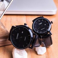 ست ساعت مچی مردانه و زنانه Citizen مدل Piget (مشکی) -