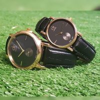 ست ساعت مچی مردانه و زنانه ck مدل Nara ( مشکی)