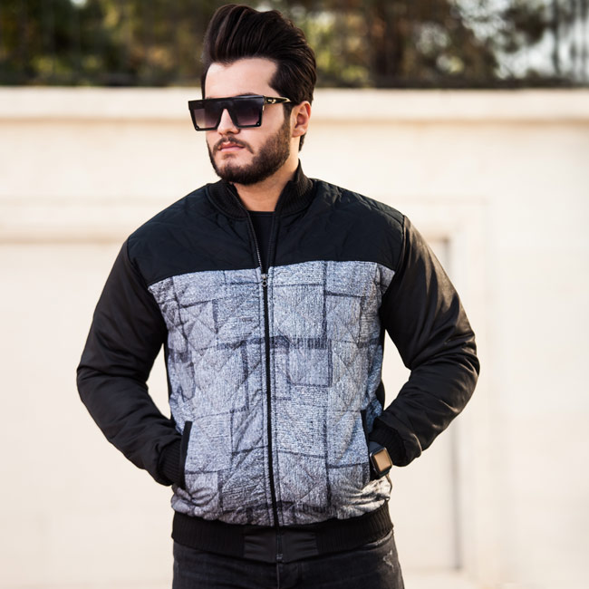 کاپشن مردانه مدل Parsin(طوسی) - Image 2