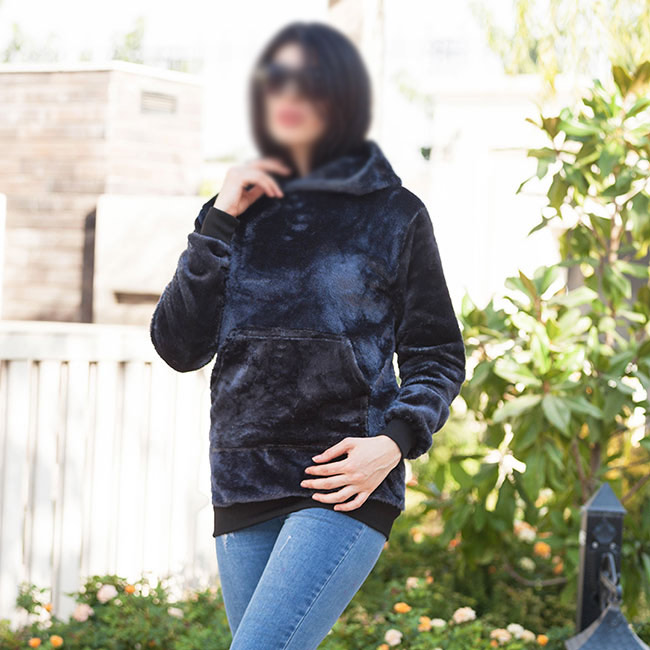 سویشرت زنانه مدل Sevin (سورمه ای)