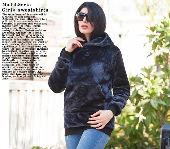 سویشرت زنانه مدل Sevin (سورمه ای) - Image 6