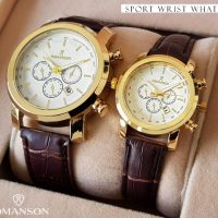 ست ساعت مچی Romanson مدل X2 (بند قهوه ای)