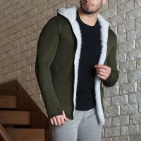 هودی خزدار مردانه مدل Aria (تمام خز)