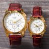 ست ساعت مچی Tissot مدل Satin(بند قهوه ای)