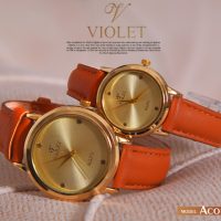 ساعت مردانه و زنانه  مدل Acoreبند قهوه ای