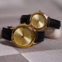 ست ساعت مچی مردانه و زنانه Violet مدل Acore(بند مشکی)