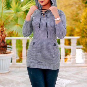 تونیک کلاه دار دخترانه مدل Sher