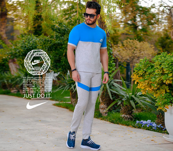 ست تیشرت وشلوار مردانه Nike مدل Jagvar - Image 2